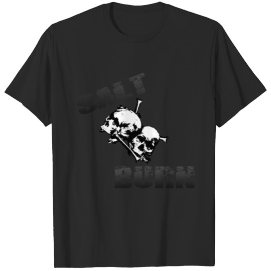 Discover Salt and Burn Skullz 3 Black T-shirt