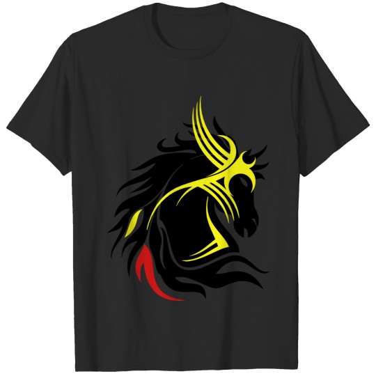 Discover tribal horse head 13 darr T-shirt