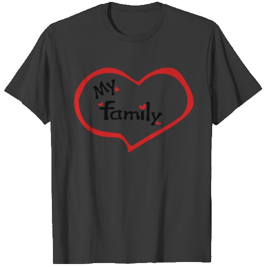 Discover Heart My Fmaily T-shirt