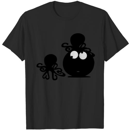 Discover Octopus & funny face ball T-shirt