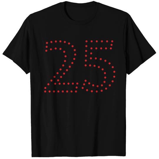 dotted number 25 (1c) T-shirt