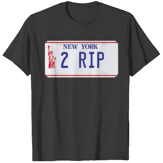 2 RIP Boiler Room License Plate T-shirt