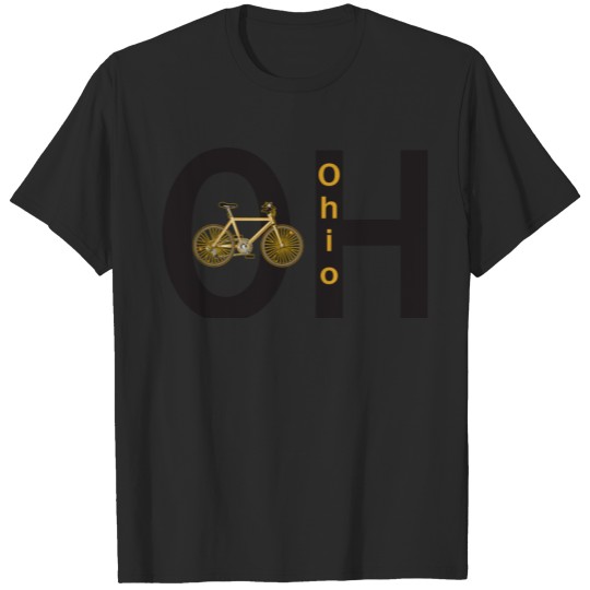 Discover Ohio Bike Biking Cycling Cyclist USA T-shirts T-shirt
