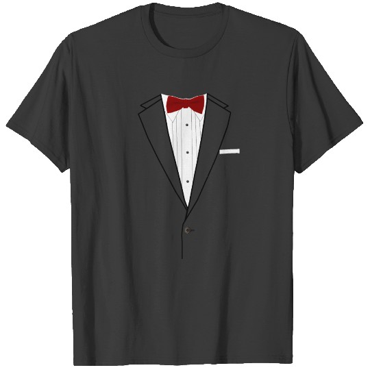 Tuxedo Red Bowtie T-shirt