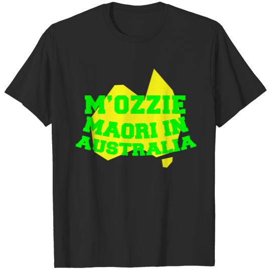 Discover M'OZZIE Maori in Australia Aussie map design T-shirt