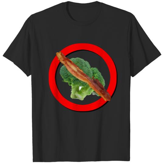No Brocoli Bacon Design T-shirt
