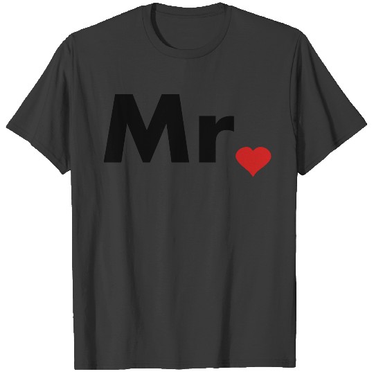Mr with heart dot - part of Mr and Mrs set T-shirt