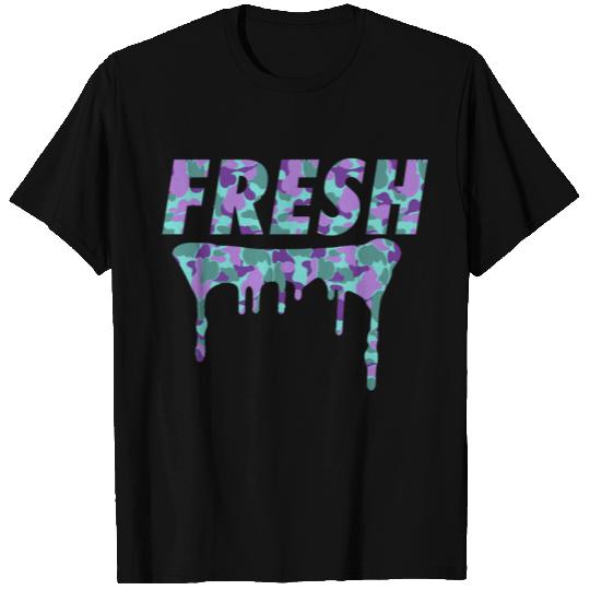 Fresh Purple Camo Drips T-shirt