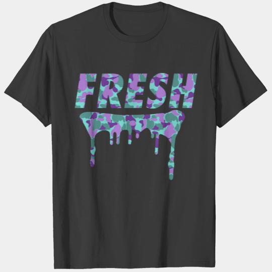 Fresh Purple Camo Drips T-shirt