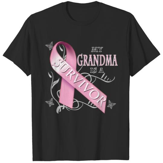 Discover Breast Cancer My Grandma Is A Survivor T-shirt