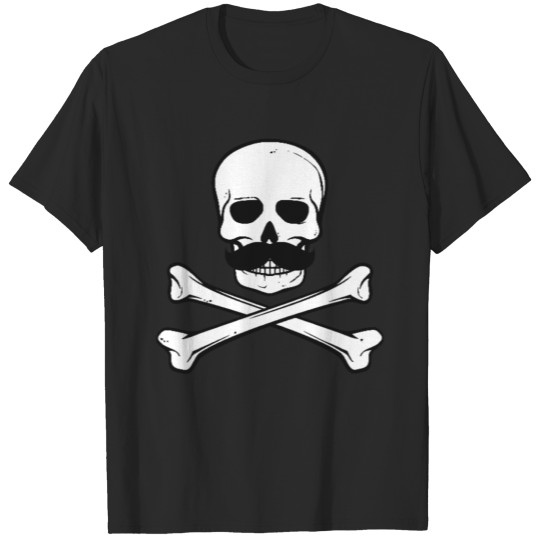 Discover mustache_skull T-shirt