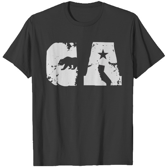 California Bear State Abbreviation T-shirt