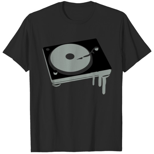 Discover Turntable Stamp Graffiti Music House T-shirt