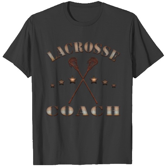 Lacrosse Coach, Crossed LAX Sticks Design T-shirt