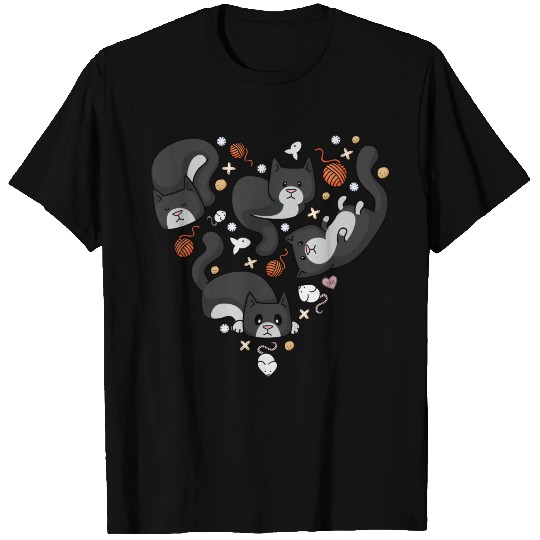 Kitty Heart - Tuxedo T-shirt