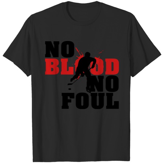 Discover Hockey: No blood no foul T-shirt