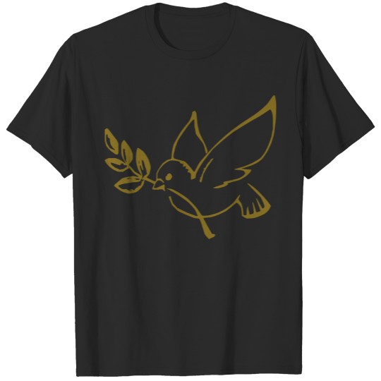 Discover dove with olive branch _ T-shirt