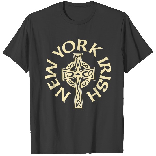 New York Irish Celtic Cross Apparel Clothing Shirt T-shirt