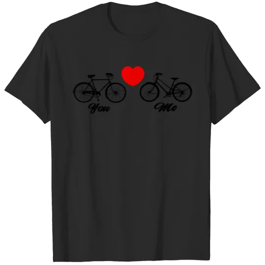 Discover Bicycle Love You & Me T-shirt