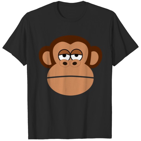 Discover Monkey Cartoon Face T-shirt