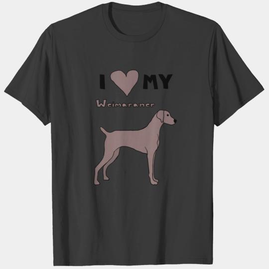 i heart my weimaraner T-shirt