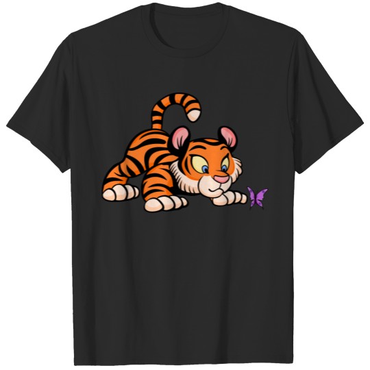 Baby Tiger with Butterfly T-shirt