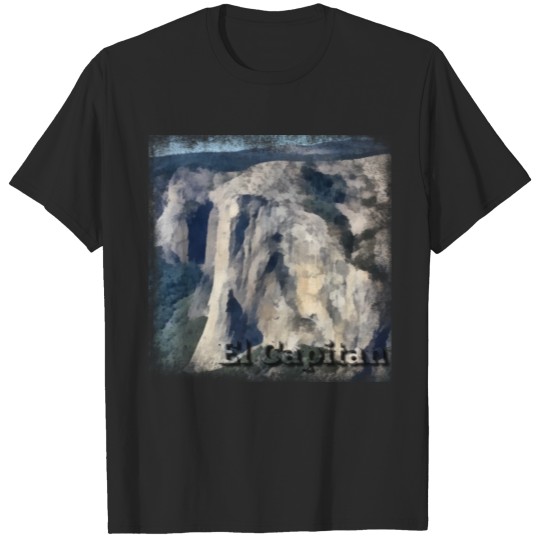 Discover Rock Climbing El Capitan Yosemite Painting T-shirt