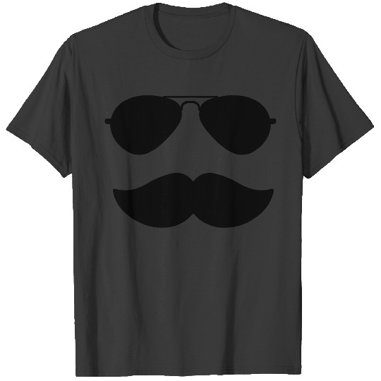 Aviators and Mustache - Father's Day - Movember T-shirt