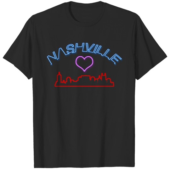 Discover I Love Nashville Tennesse Neon Light T-shirt