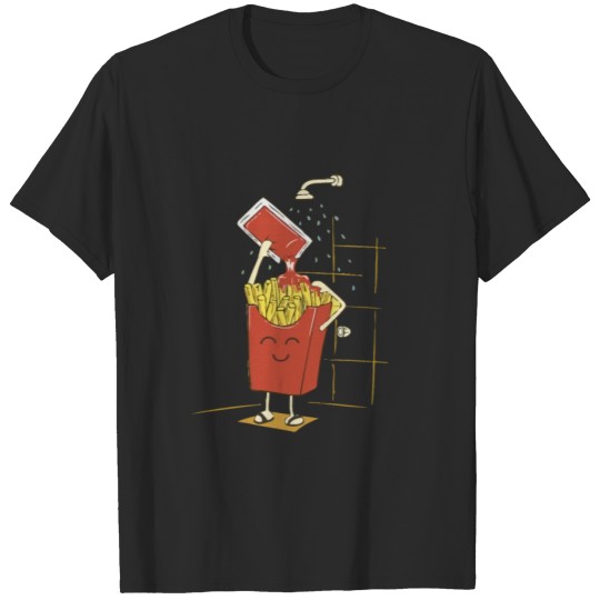 Discover Funny fries with ketchup T-shirt