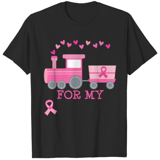 Breast Cancer Pink Train T-shirt