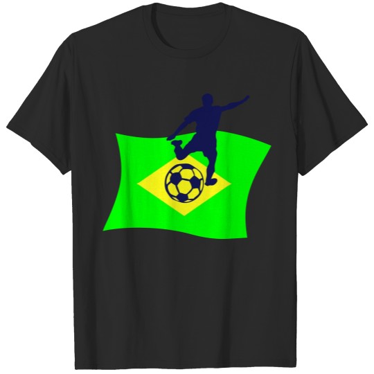 Discover soccer player brazil flag 0 T-shirt