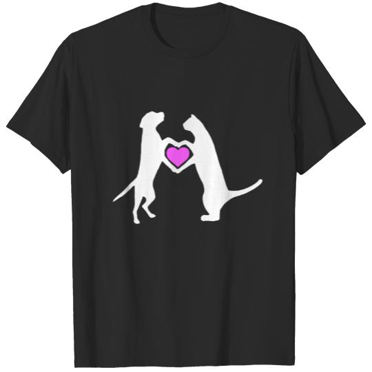 Discover Dog Cat Love T-shirt