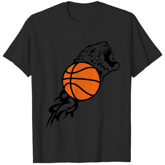 tiger flame basketball ball 1 T-shirt