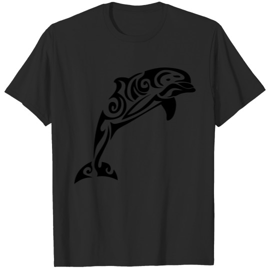 Discover tribal dolphin tattoo 1 T-shirt