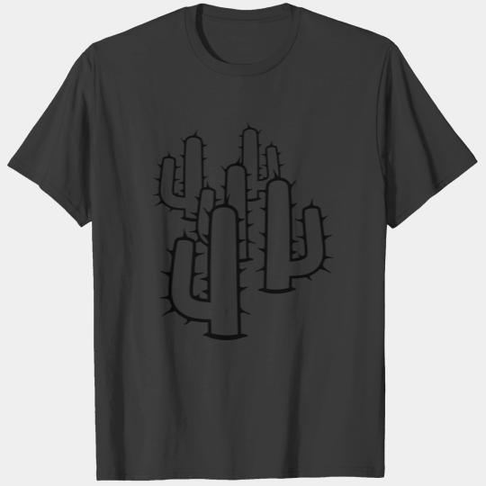 pattern many kakten sand pattern small cactus, des T-shirt