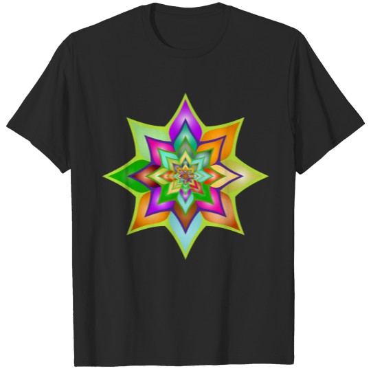 Discover Colorful Flower Silhouette 2 Variation 3 T-shirt