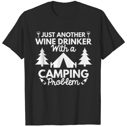 Discover Wine Drinker Camping T-shirt