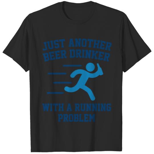 Discover Beer Drinker Running Problem T-shirt