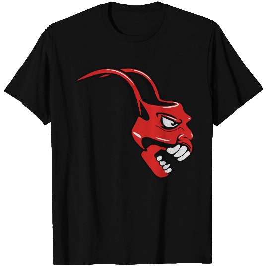Skull agro horns devil T-shirt