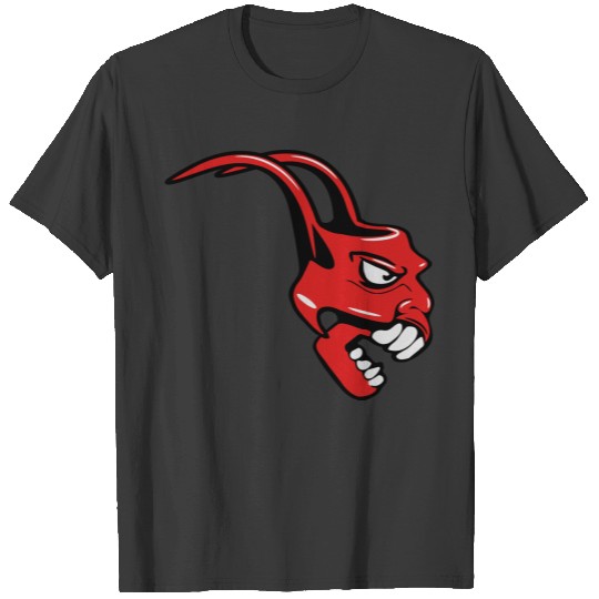 Skull agro horns devil T-shirt