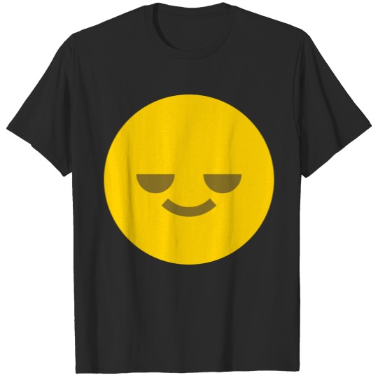 Relaxed Emoticon Circle Face Smiley T-shirt