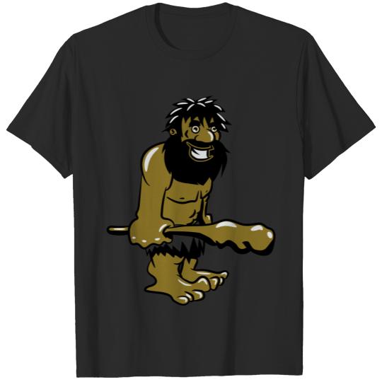 Discover Caveman caveman funny cheerful club T-shirt