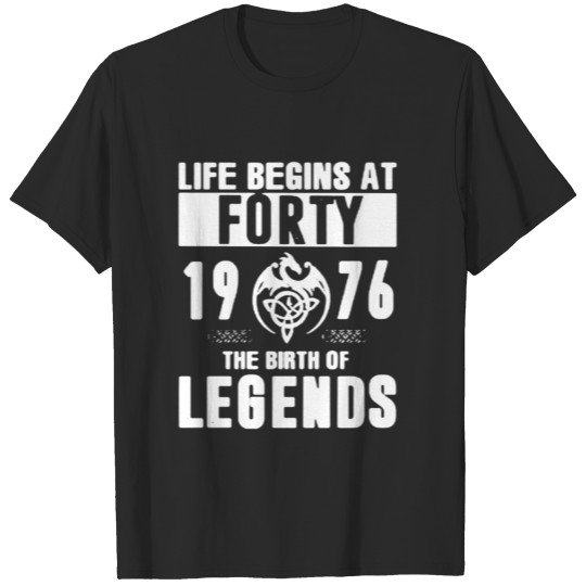 Discover 1976 The Birth Of Legends T-shirt