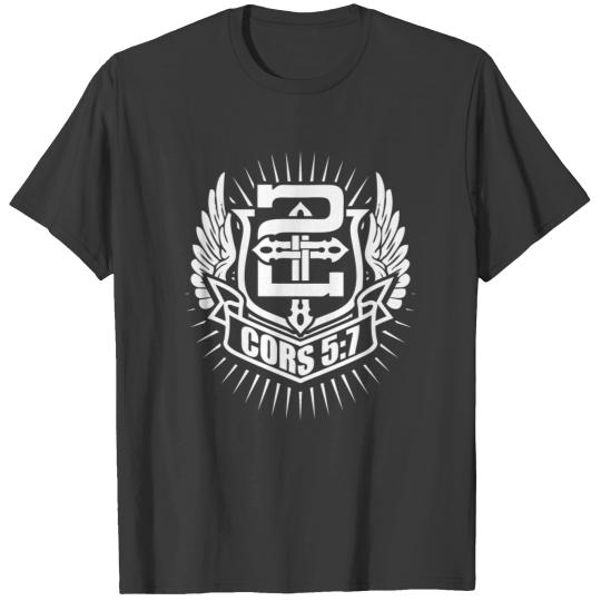 Cors 5:7 - For we walk by faith, not by sight T-shirt