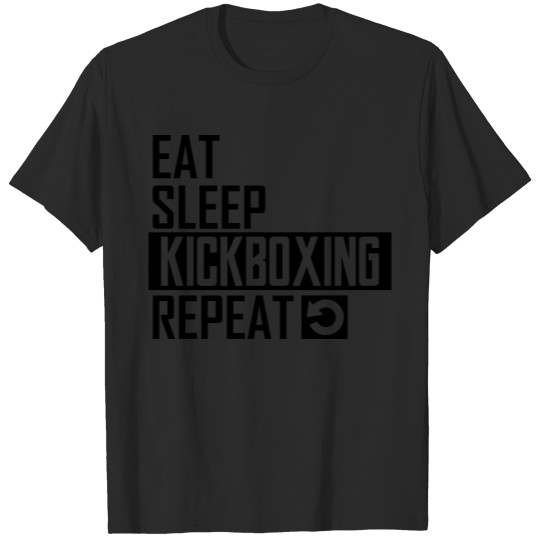 Discover eat sleep kickboxing T-shirt