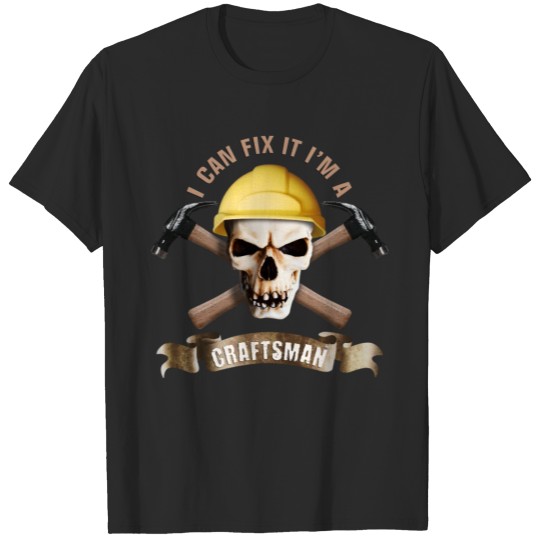 Discover craftsman_hammer_skull_c T-shirt