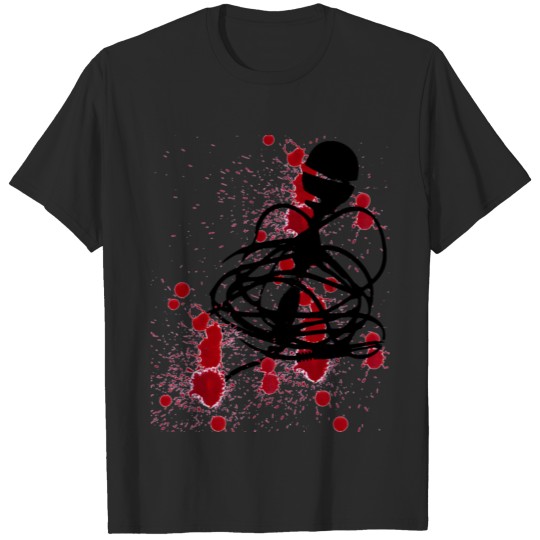 Discover microphone bloodied T-shirt
