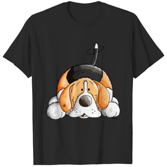Discover Happy Beagle Cartoon T-shirt