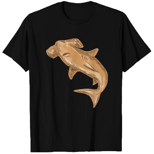 Hammerhead shark draw T-shirt